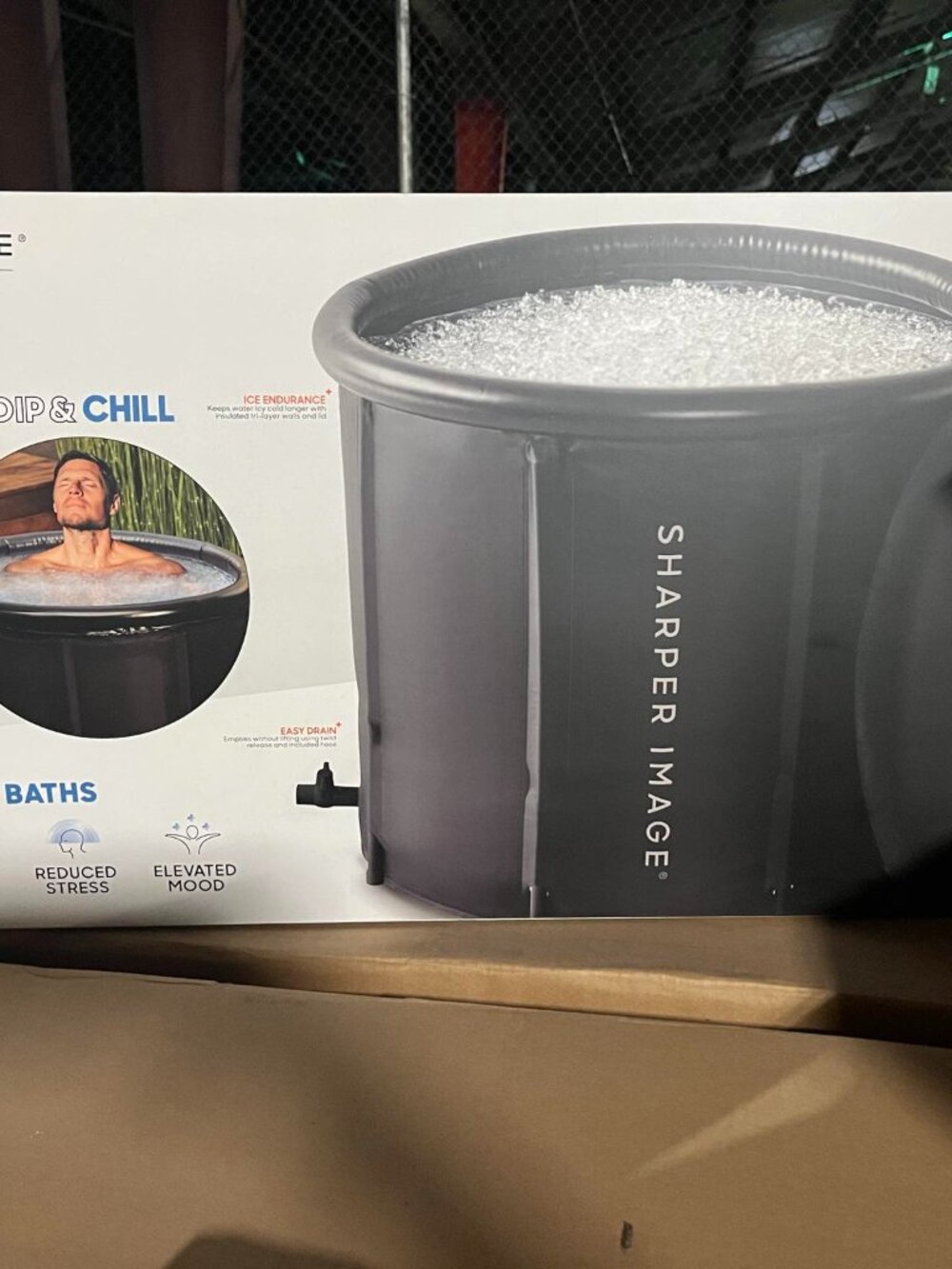 🧊 BRAND NEW SHARPER IMAGE PORTABLE ICE BATH – ONLY $60.00! 🧊